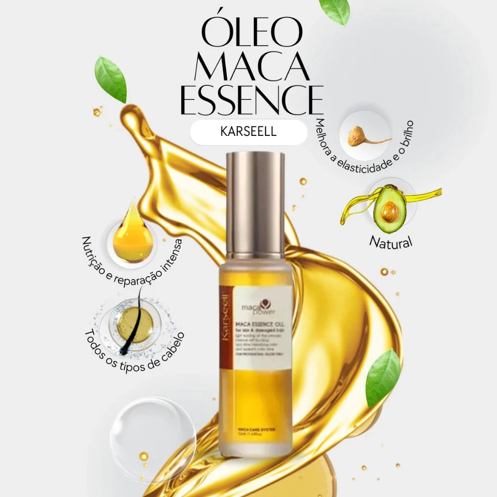 Kit Karseell Profissional: Shampoo + Condicionador 1L, Máscara Hidratante 500g e Óleo Reparador 60ml