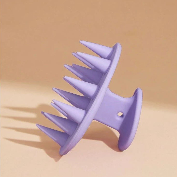 Escova Massageadora de Silicone para Cabelo – Crescimento Acelerado e Fortalecimento Capilar