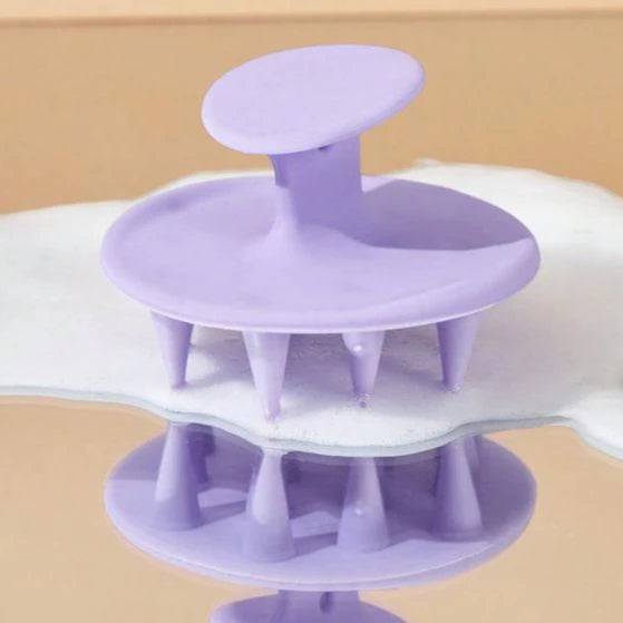 Escova Massageadora de Silicone para Cabelo – Crescimento Acelerado e Fortalecimento Capilar