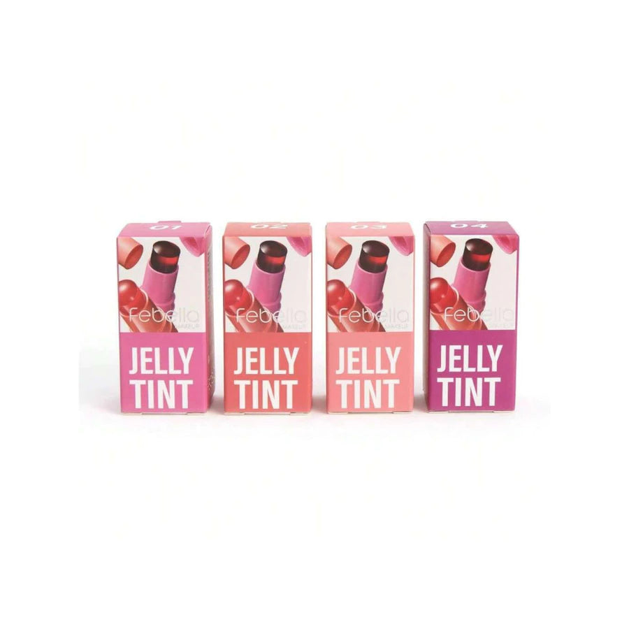 Lip Stick 2 em 1 Jelly Tint Febella – Blush & Batom com Efeito Natural