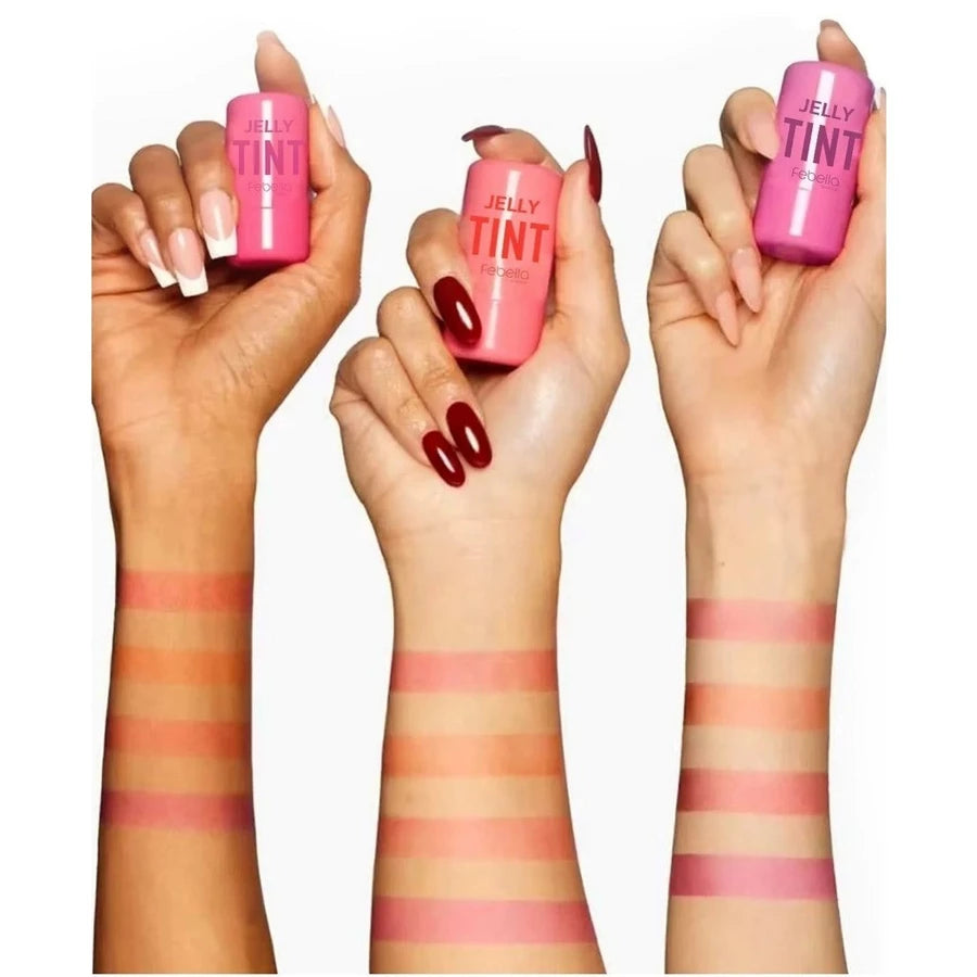 Lip Stick 2 em 1 Jelly Tint Febella – Blush & Batom com Efeito Natural