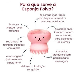 6 Uni Esponja Limpeza Facial Esfoliante Massageador Rosto Polvo/Para Base/Corretivo/Contorno/Skin Care