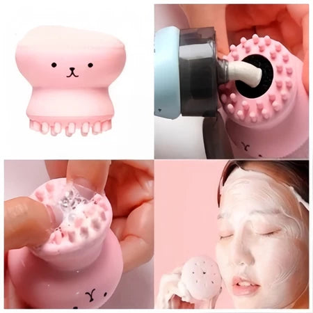 6 Uni Esponja Limpeza Facial Esfoliante Massageador Rosto Polvo/Para Base/Corretivo/Contorno/Skin Care