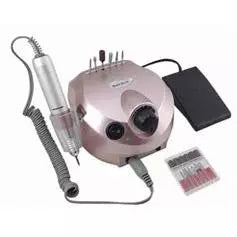 Lixadeira Elétrica Motor Porquinho 30.000-50000 Rpm Profissional Unhas Bivolt Pedal SIOUX Nail Dril