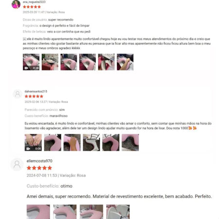 Apoiador de Mão Comfort - Apoio de mão - punho/braço - Manicure Nail Designer - Alongamento de unhas