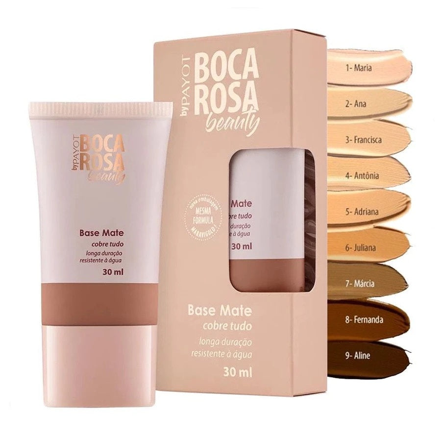 Base Líquida Boca Rosa Matte Perfect - 30ml + Brinde (Máscara de cílios Boca Rosa)