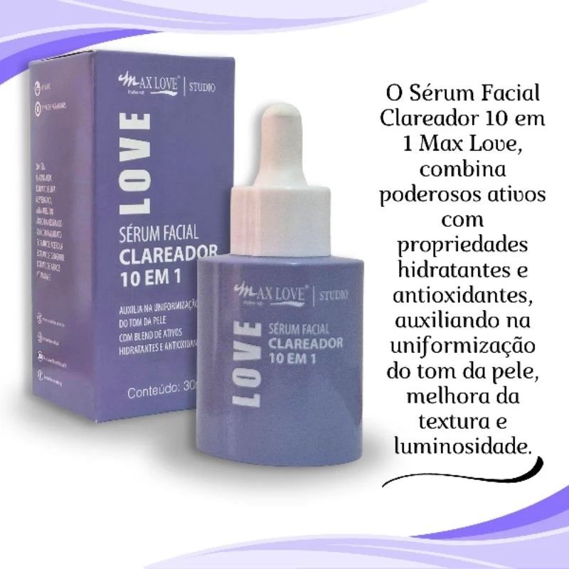 Kit Sérum 10 x 1, água Micelar e Esfoliante Facial